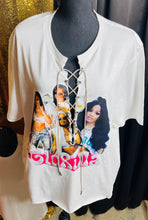 Load image into Gallery viewer, Custom Lace-Up Graphic Tees