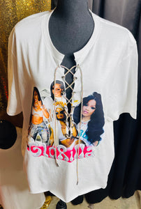 Custom Lace-Up Graphic Tees