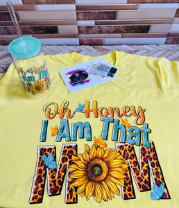 Mother's Day Tee & Libbey Glass Can