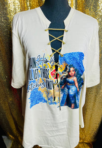 Custom Lace-Up Graphic Tees
