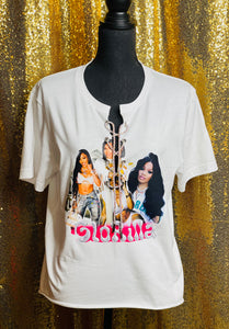 Custom Lace-Up Graphic Tees