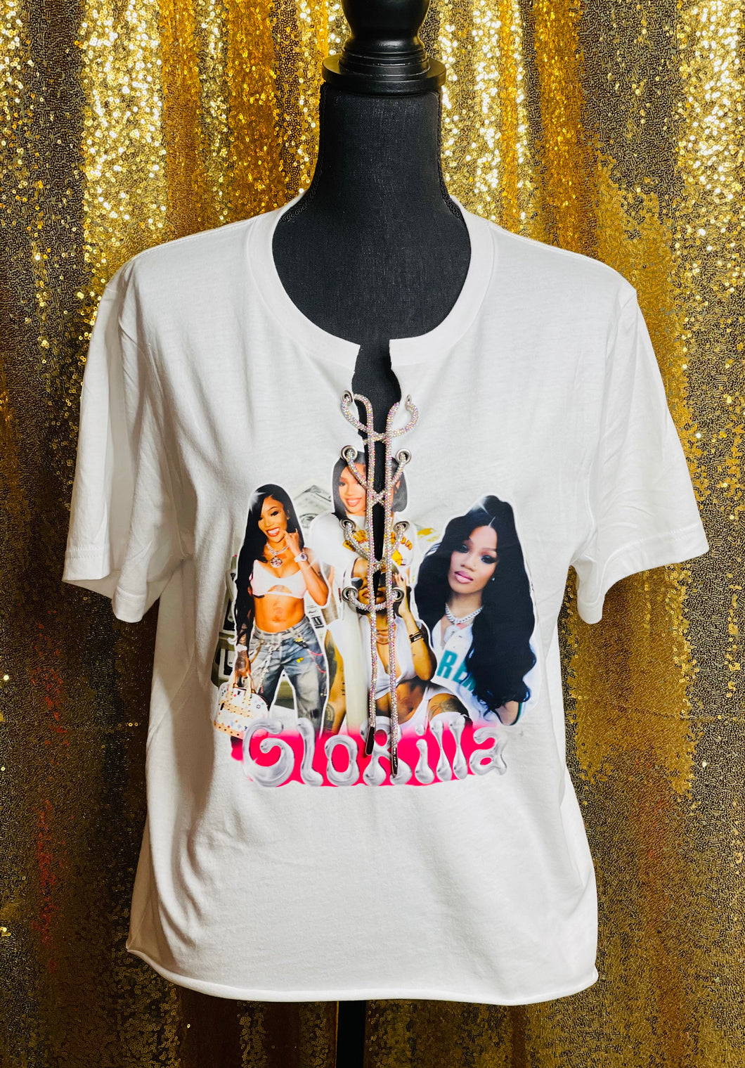 Custom Lace-Up Graphic Tees