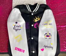 Load image into Gallery viewer, Children Custom Personalized Varsity Jacket