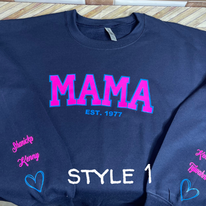 MAMA/DADDY/NANA & Etc Sweatshirt or Hoodie with kids names