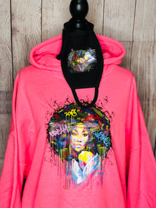 Afro Graffiti Goddess Hoodies