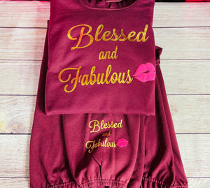 Blessed & Fabulous Jogger Set