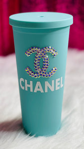 CC  Blinged Acrylic 22oz Tumbler with Straw