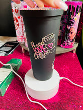 Load image into Gallery viewer, Blinged Acrylic 22oz Tumbler with Straw