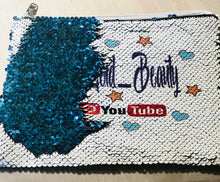 Load image into Gallery viewer, Personalized Sequins Cosmetic Bags